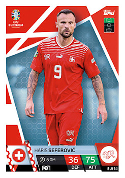 Haris Seferovic Switzerland Topps Match Attax EURO 2024 #SUI14